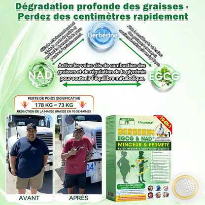 𝐂𝐥𝐞𝐚𝐫𝐞𝐧𝐚®🧑‍⚕️🏆 𝘽𝙚𝙧𝙗𝙚𝙧𝒊𝒏𝒆 · 𝙀𝙂𝘾𝙂 × 𝐍𝐴𝑫+ 10-in-1 Patch avancé à micro-aiguilles nano  (𝑼𝒏𝒆 𝒇𝒐𝒊𝒔 𝒑𝒂𝒓 𝒋𝒐𝒖𝒓, 𝒓𝒆𝒔𝒖𝒍𝒕𝒂𝒕𝒔 𝒗𝒊𝒔𝒊𝒃𝒍𝒆𝒔 𝒆𝒏 7 𝒋𝒐𝒖𝒓𝒔) 💪 Pour l’obésité, la peau relâchée, le diabète, l’apnée du sommeil, les problèmes articulaires et plus encore