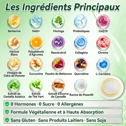 𝐂𝐥𝐞𝐚𝐫𝐞𝐧𝐚®🧑‍⚕️🏆 𝘽𝙚𝙧𝙗𝙚𝙧𝒊𝒏𝒆 · 𝙀𝙂𝘾𝙂 × 𝐍𝐴𝑫+ 10-in-1 Patch avancé à micro-aiguilles nano  (𝑼𝒏𝒆 𝒇𝒐𝒊𝒔 𝒑𝒂𝒓 𝒋𝒐𝒖𝒓, 𝒓𝒆𝒔𝒖𝒍𝒕𝒂𝒕𝒔 𝒗𝒊𝒔𝒊𝒃𝒍𝒆𝒔 𝒆𝒏 7 𝒋𝒐𝒖𝒓𝒔) 💪 Pour l’obésité, la peau relâchée, le diabète, l’apnée du sommeil, les problèmes articulaires et plus encore