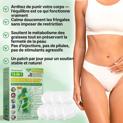 Boutique Officielle | ☀️☀️ 𝐂𝐥𝐞𝐚𝐫𝐞𝐧𝐚® Moringa Berbérine + NAD+ Patch Nano à Microneedles 10-en-1 (Une seule utilisation par jour, des résultats visibles en 7 jours)